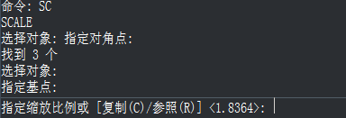 CAD中不計(jì)算比例值如何根據(jù)距離直接快速縮放