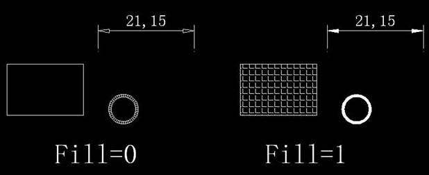 CAD中如何控制填充、文字等各類圖形的顯示效果