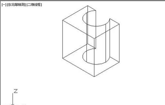 如何使用CAD差集命令畫(huà)立體圖，面域和實(shí)體的差集