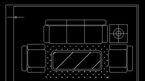 CAD怎么繪制沙發(fā)平面圖？